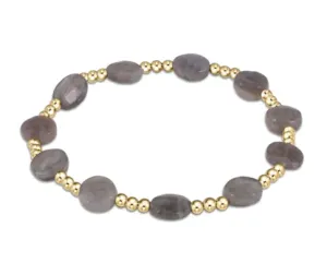 ENewton Admire Gold 3mm Bead Bracelet - Labradorite
