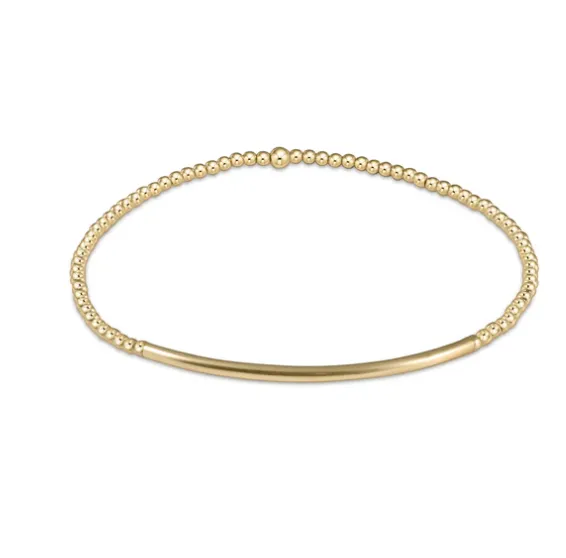 ENewton Classic Gold 2mm Bead Bracelet - Bliss Bar Gold
