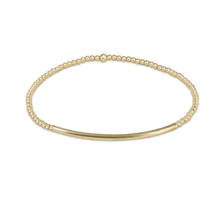 ENewton Classic Gold 2mm Bead Bracelet - Bliss Bar Gold