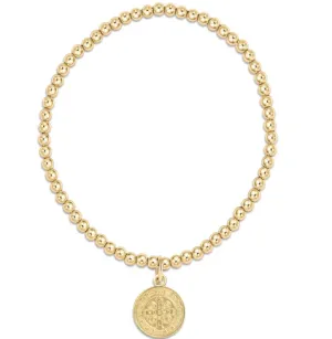 Enewton Classic Gold 3mm Bead Bracelet - Blessing Gold Disc