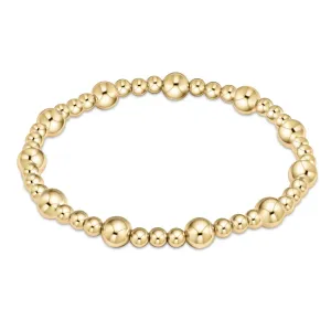 enewton classic sincerity pattern 6mm bead bracelet - gold