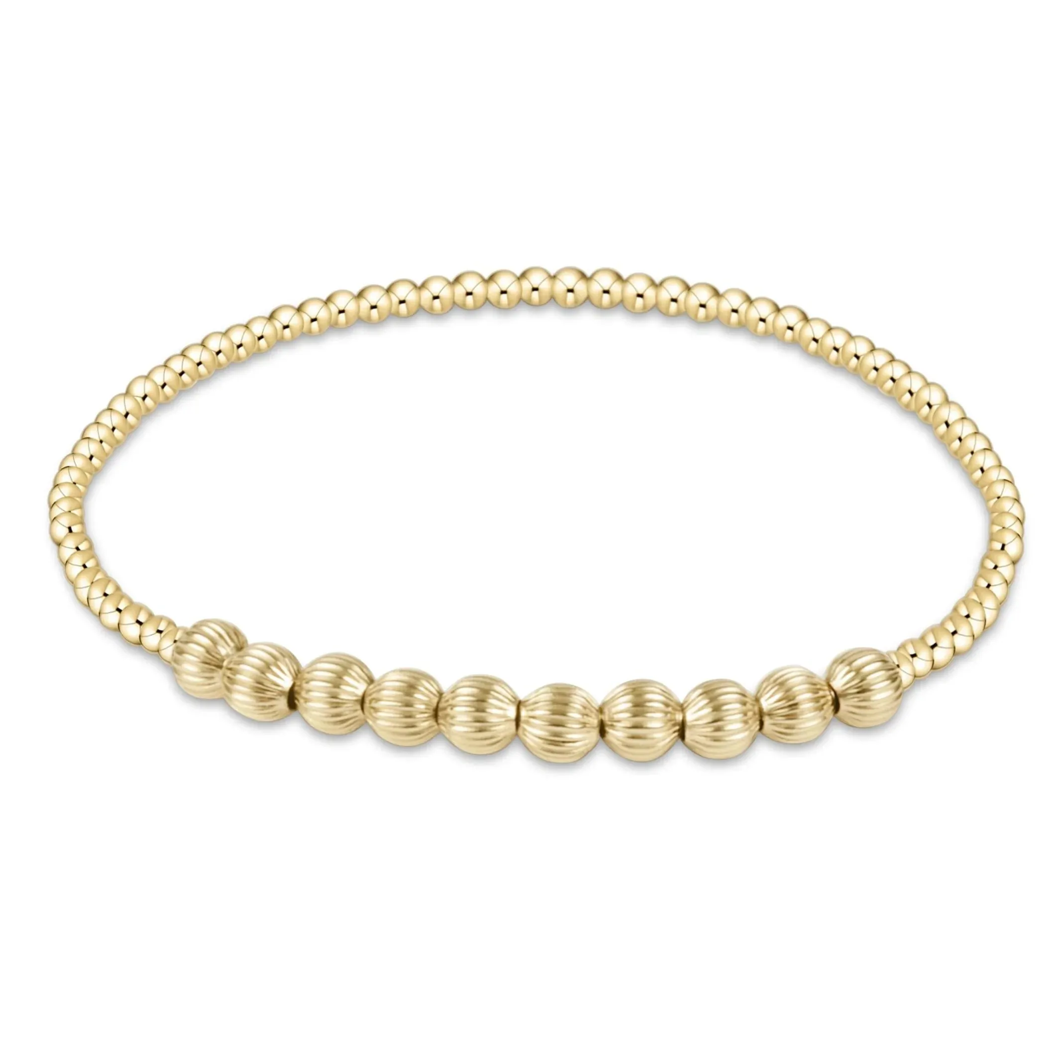 enewton dignity beaded bliss 2mm bead bracelet- 4mm gold