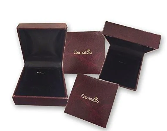 EternalDia 0.15 Cttw White Natural Diamond Wedding Stackable Vintage Style Band in 10k Rose Gold