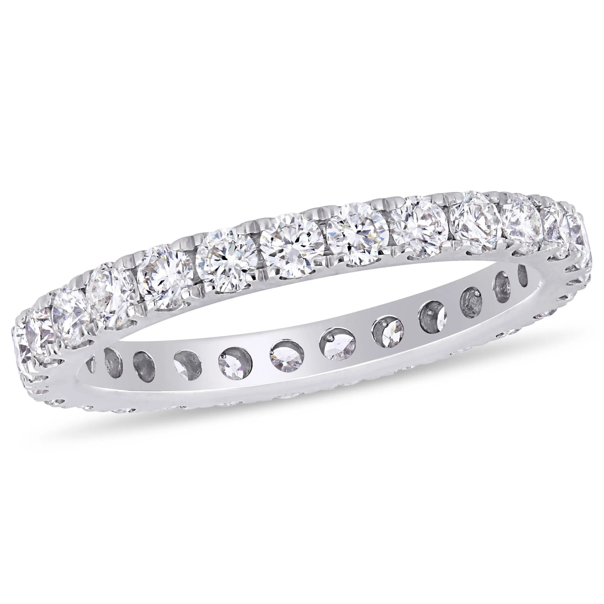 Eternity Ring 1 1/10 CT 14K White Gold GH I1 Diamond