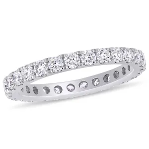 Eternity Ring 1 1/10 CT 14K White Gold GH I1 Diamond