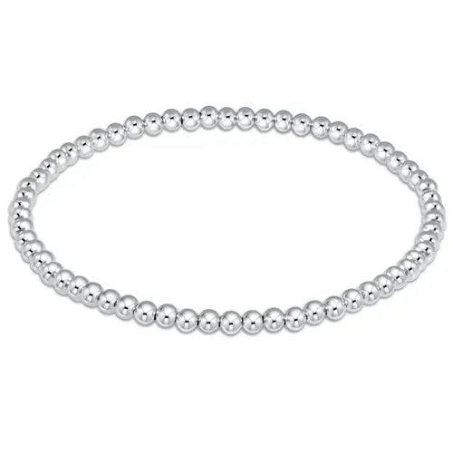 EXTENDS Classic Sterling 3mm Bead Bracelet