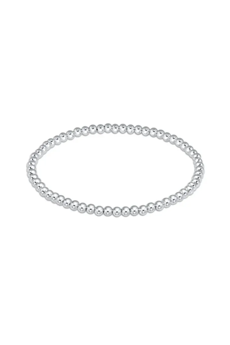 EXTENDS Classic Sterling 3mm Bead Bracelet