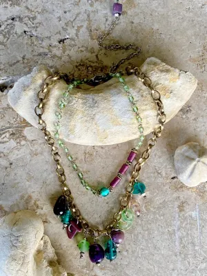 Fae Double Layered 2 in 1 Necklace