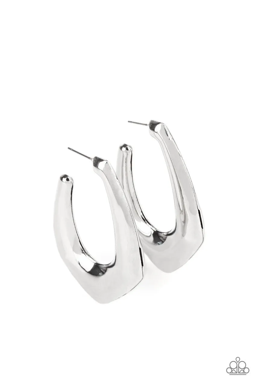 Find Your Anchor Silver Paparazzi Earrings