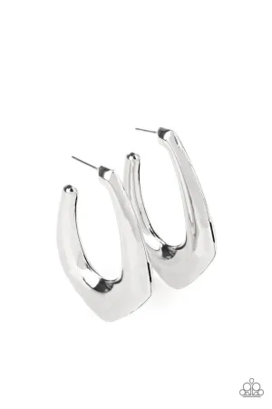 Find Your Anchor Silver Paparazzi Earrings