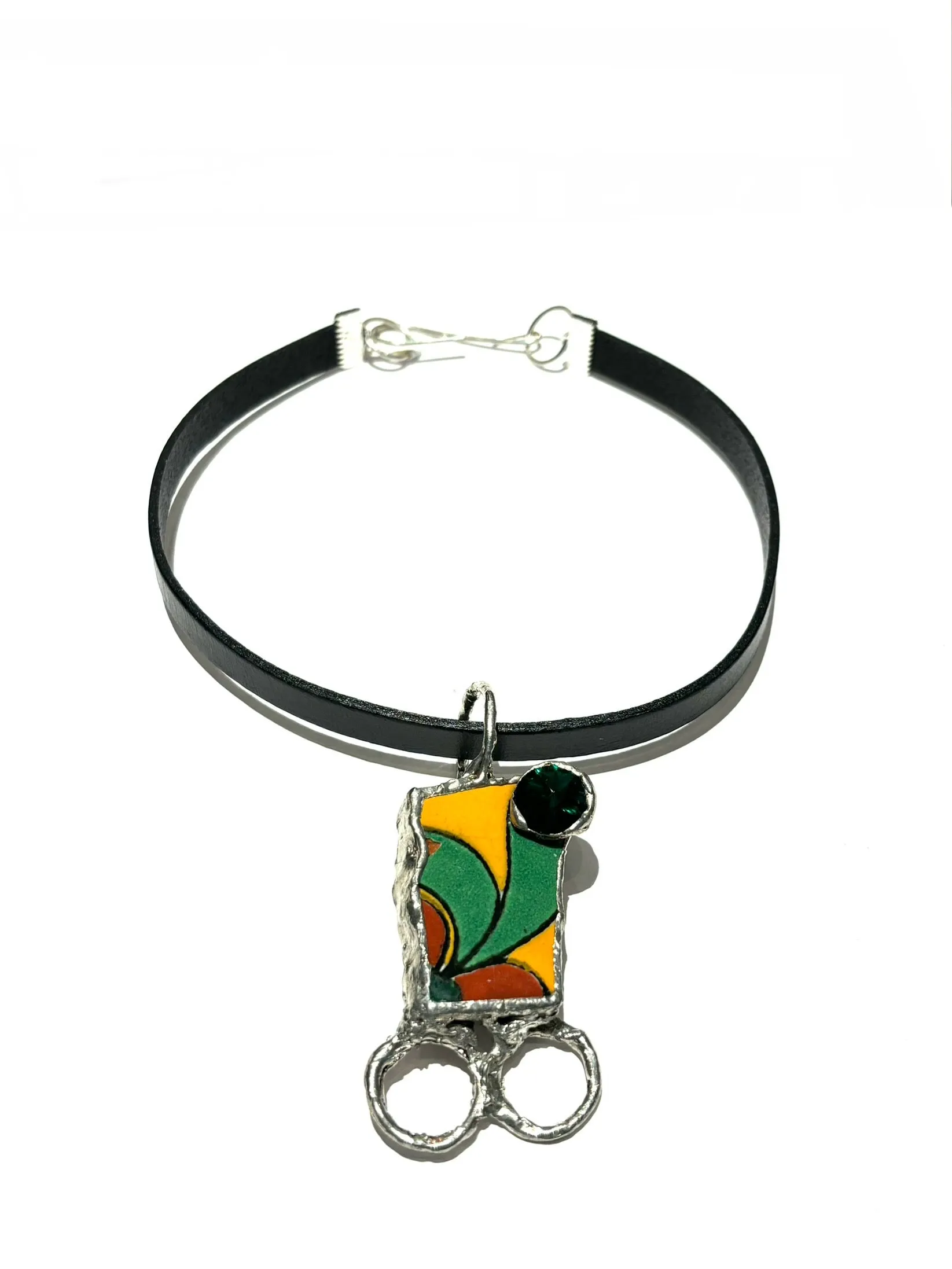 FLOR DE AZUCENA - Choker Azulejo