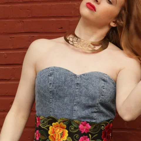 Flower Gold Choker