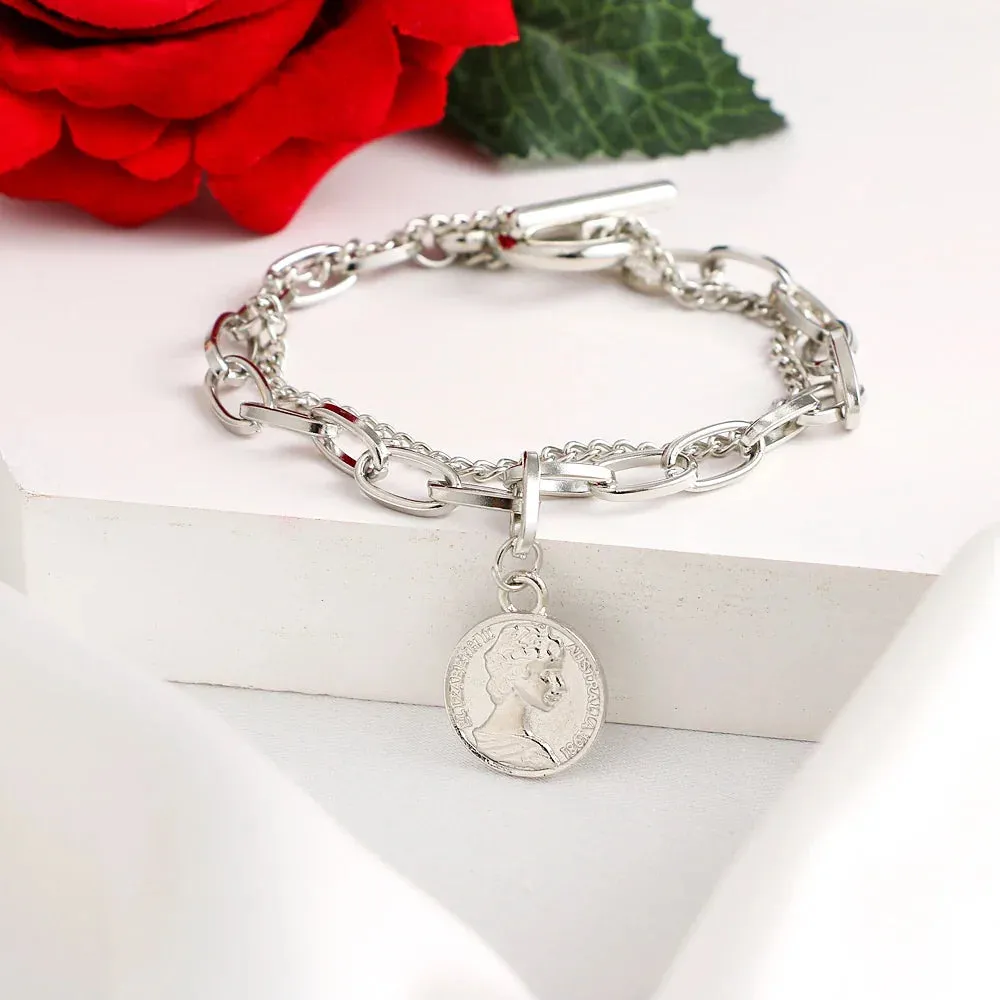FNIO Bohemian Bracelets for Women Fashion Multilayer Beaded Chain Bracelets Set Charm Bracelet Bangles Jewelry Punk