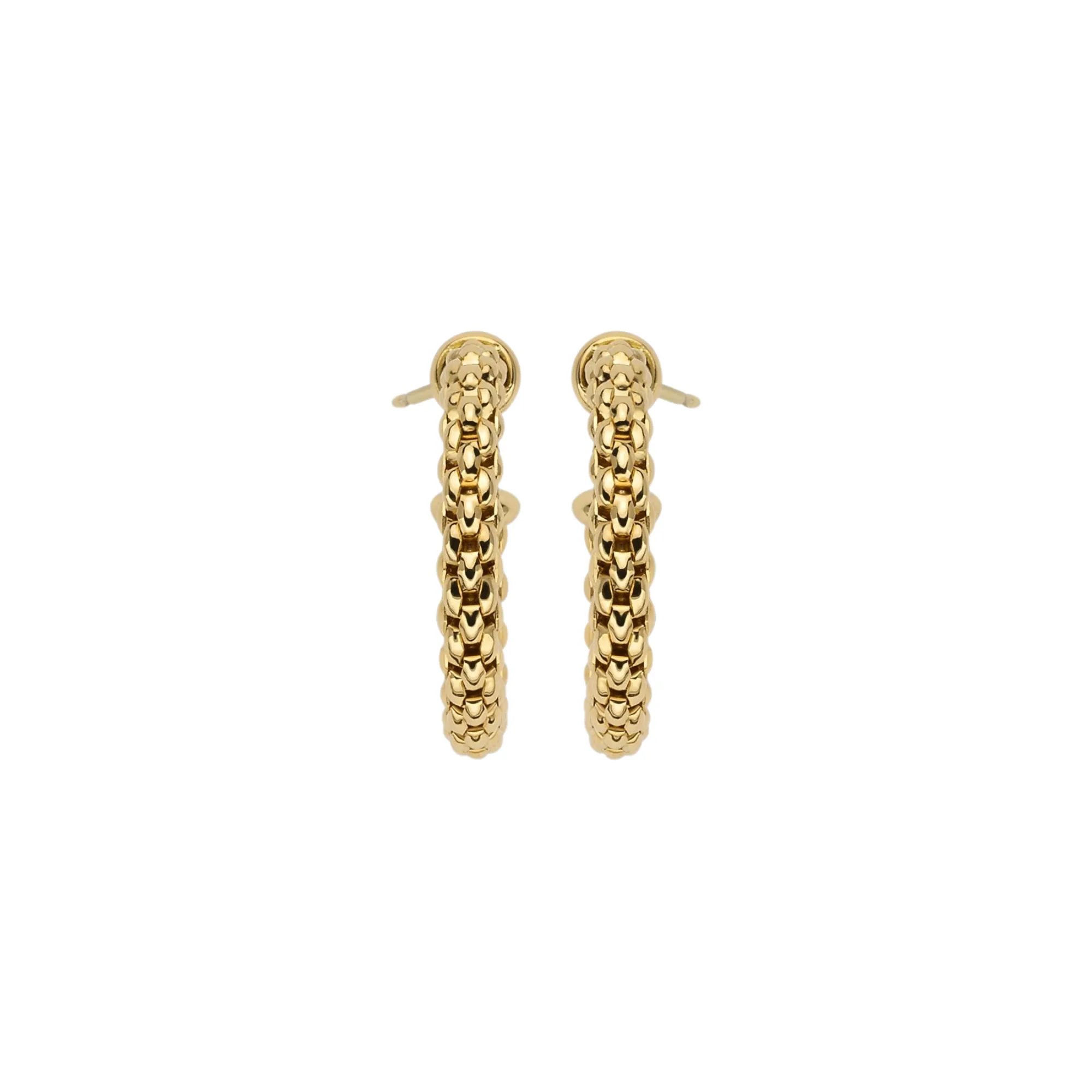 Fope Essentials 18 carat small gold hoop earrings