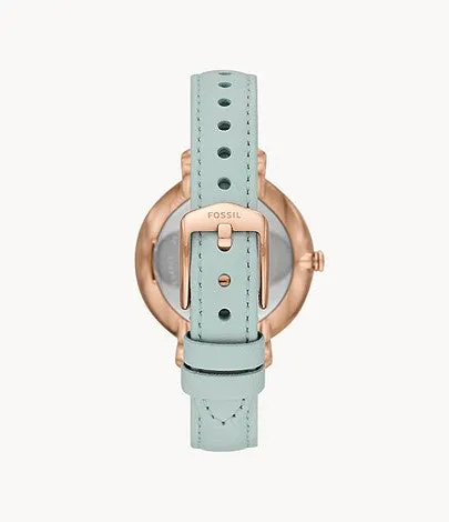 Fossil Jacqueline Three-Hand Green Leather Women's Watch ES4813