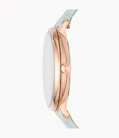 Fossil Jacqueline Three-Hand Green Leather Women's Watch ES4813