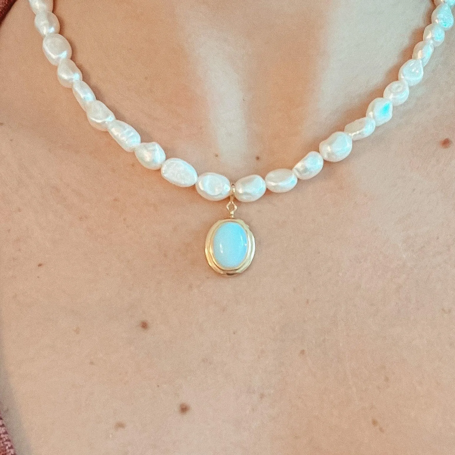 Freshwater Pearl Choker Necklace | 925 Sterling Silver
