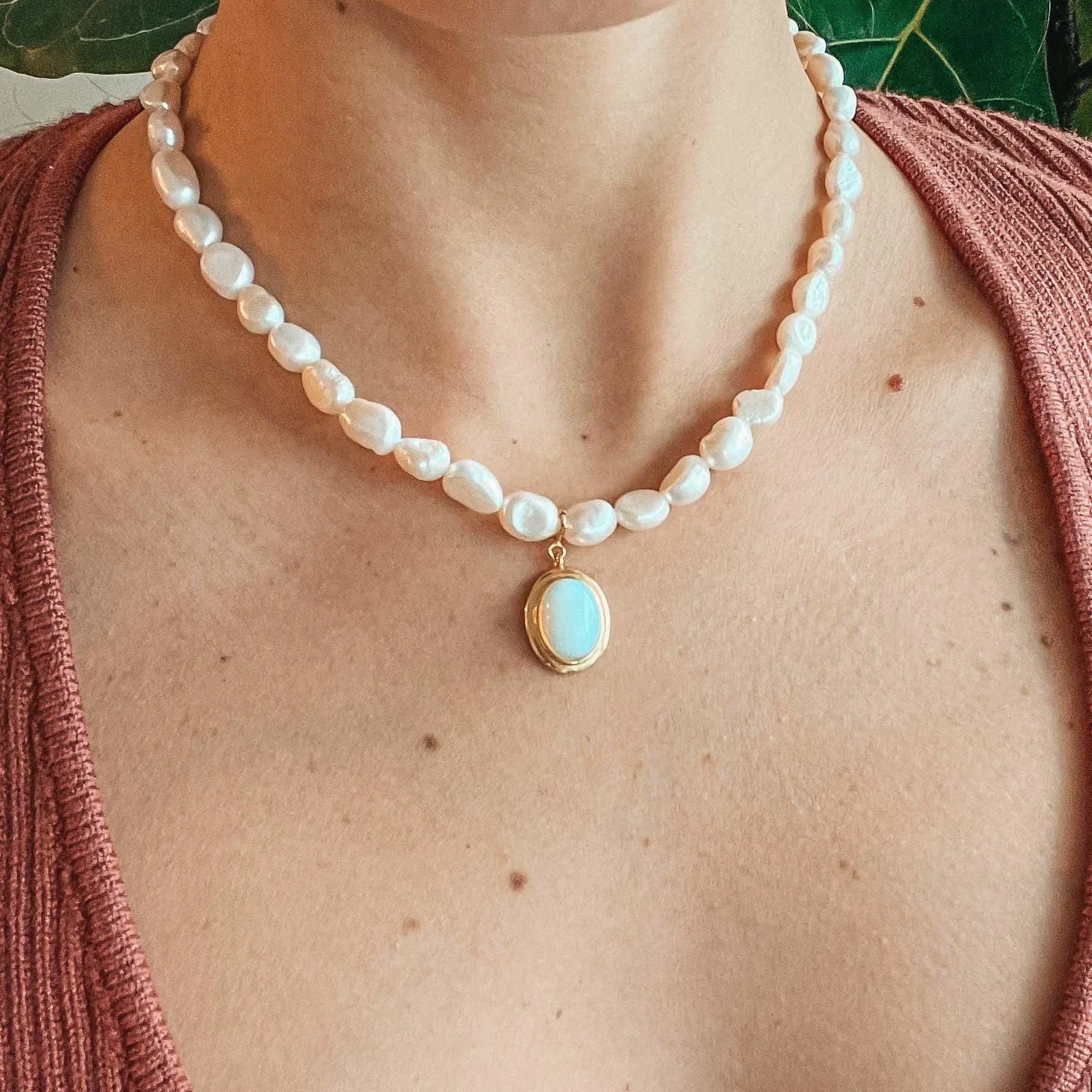 Freshwater Pearl Choker Necklace | 925 Sterling Silver