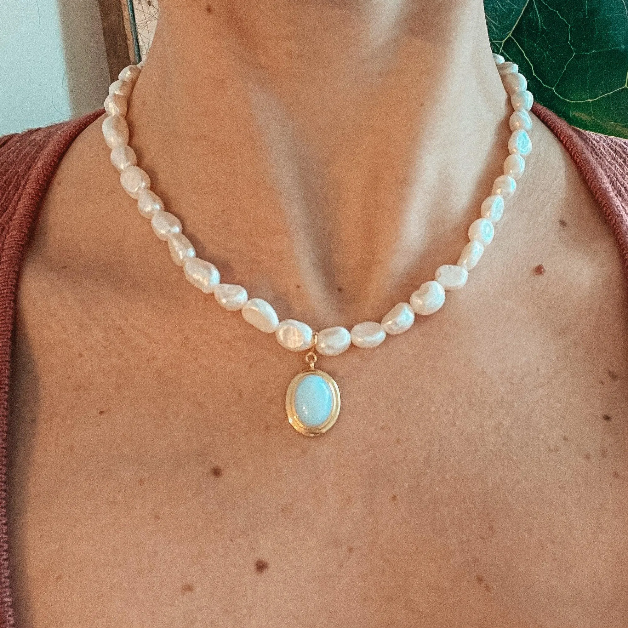 Freshwater Pearl Choker Necklace | 925 Sterling Silver