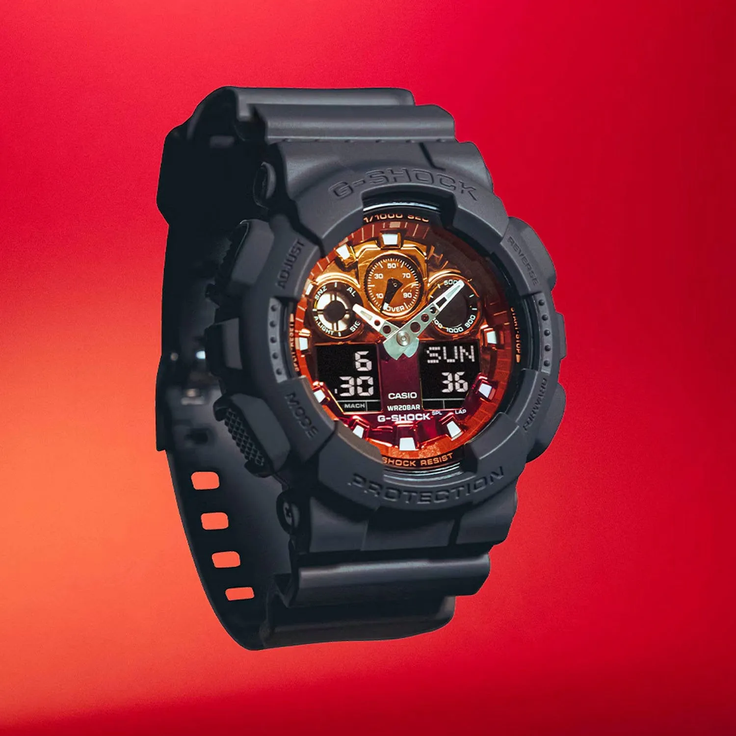G-Shock Analog-Digital Quartz – GA100FL-8A