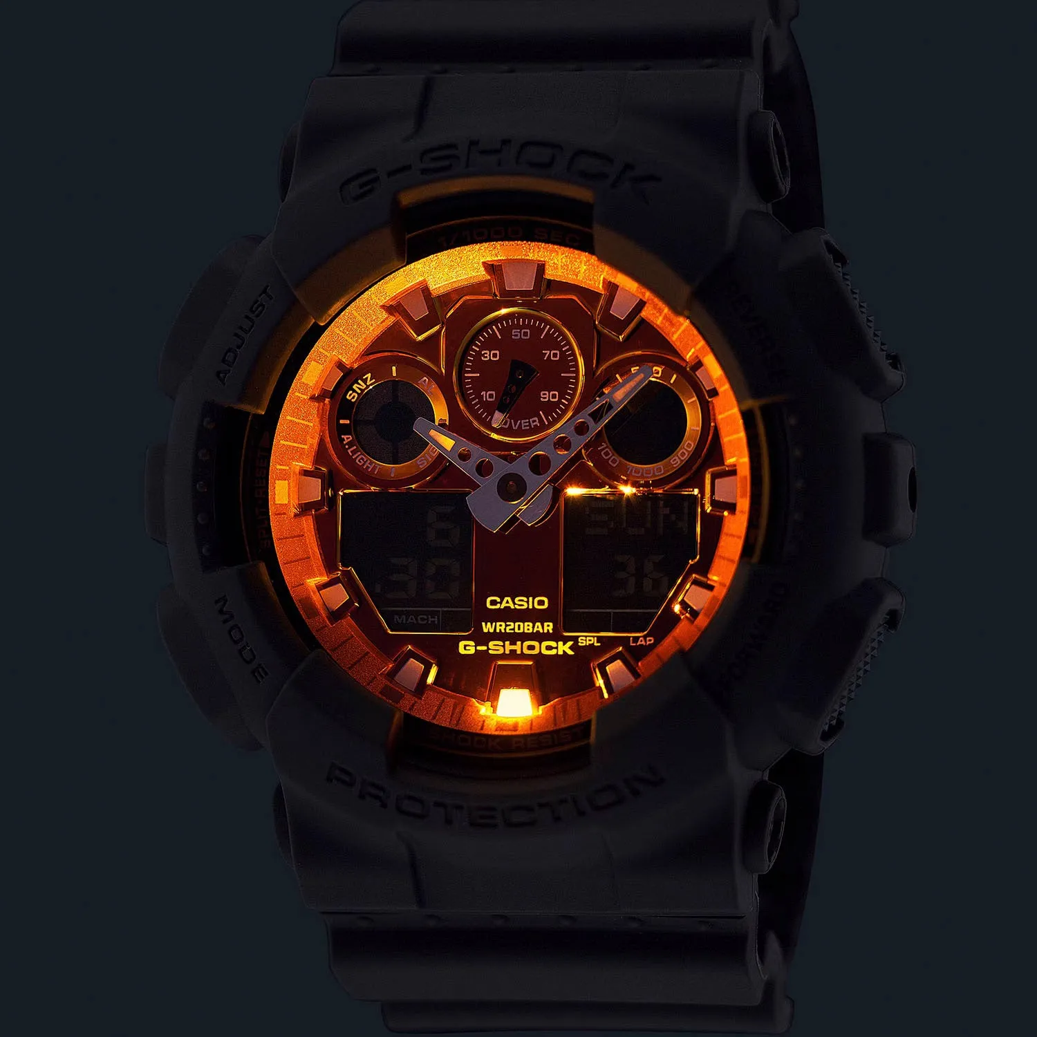 G-Shock Analog-Digital Quartz – GA100FL-8A