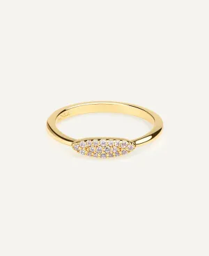 Gabby 14K Gold Mini Signet Ring