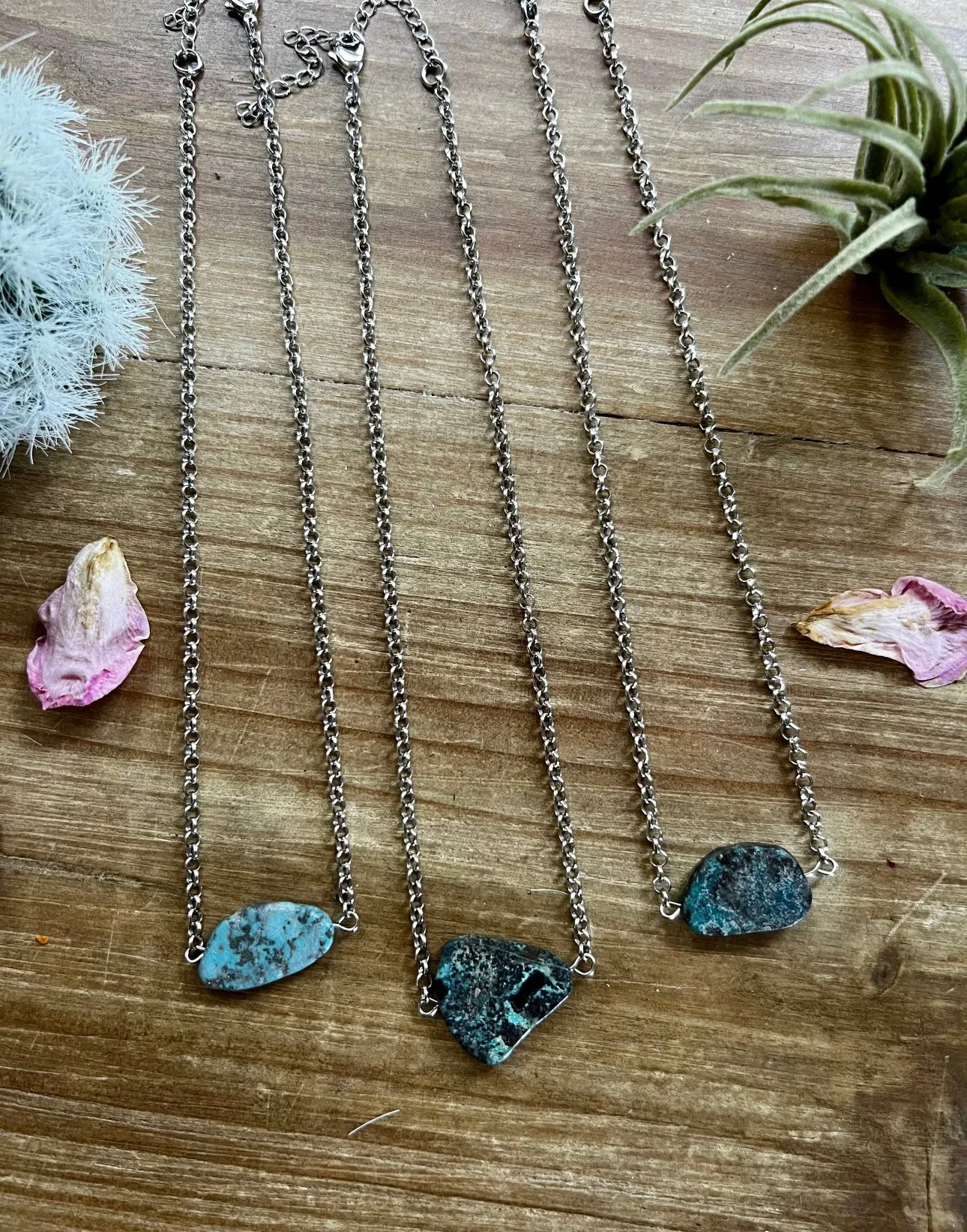 Genuine Turquoise Slab Choker
