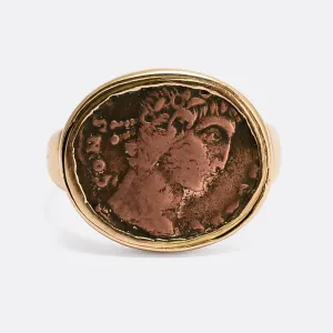 Georgian "Constantine The Great" Roman Coin Ring