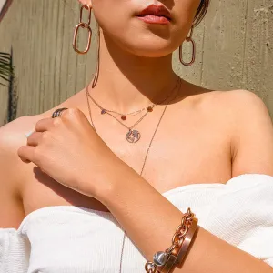 Gold Plated Stainless Steel World Map Necklace