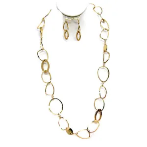 GOLD ROUND NECKLACES  #S10196_GOLD (CC1)