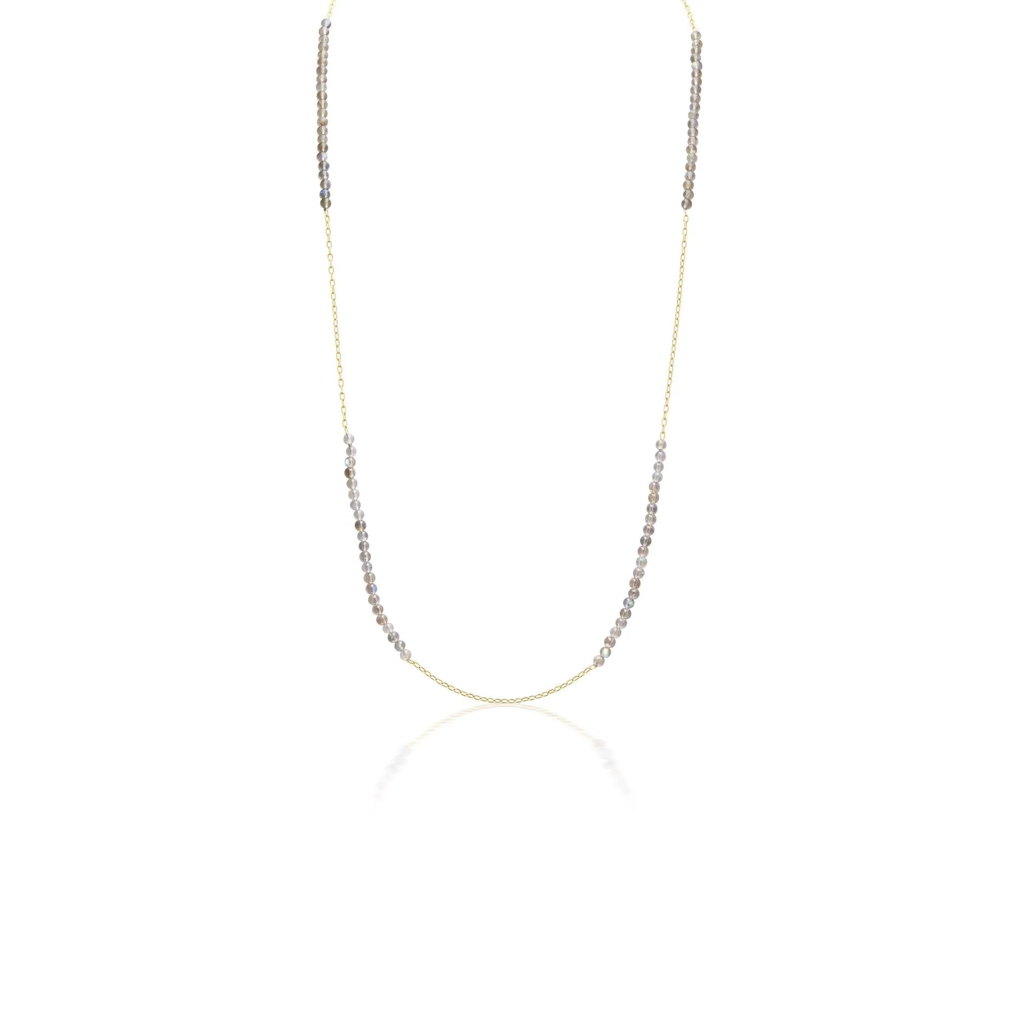 Grande Bead Station Chain in Labradorite