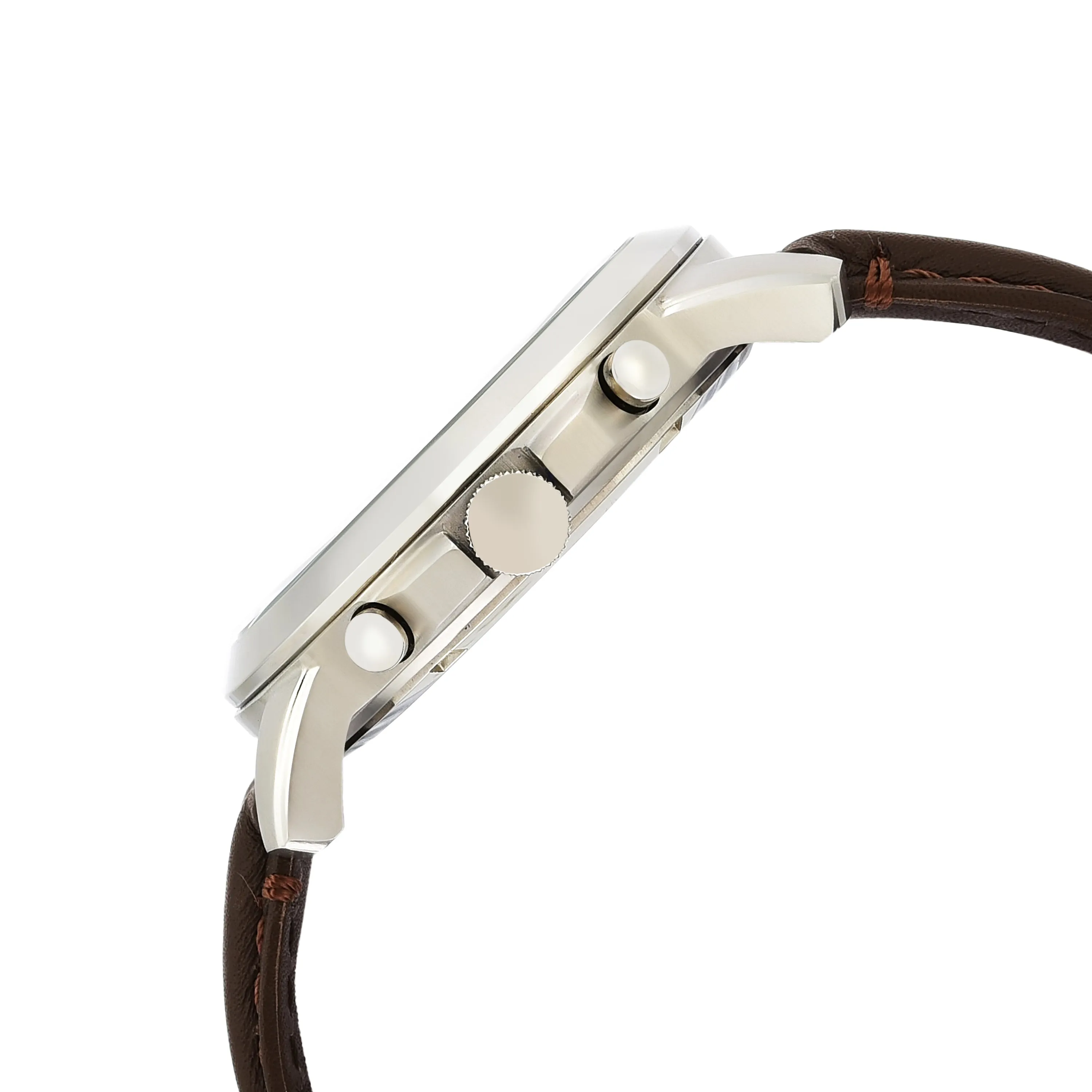 Grant Chronograph Brown Leather Watch