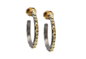 Granulation Hoop Earrings