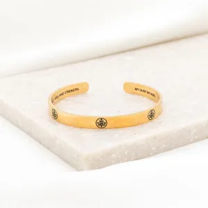 Greatest Love Deuteronomy 6:5 Cuff, gold