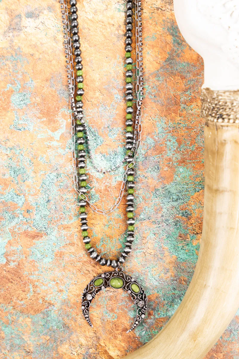 Green Crawford Creek Naja Layered Necklace