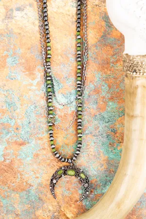 Green Crawford Creek Naja Layered Necklace
