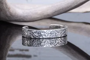 Hammered Silver Cuff