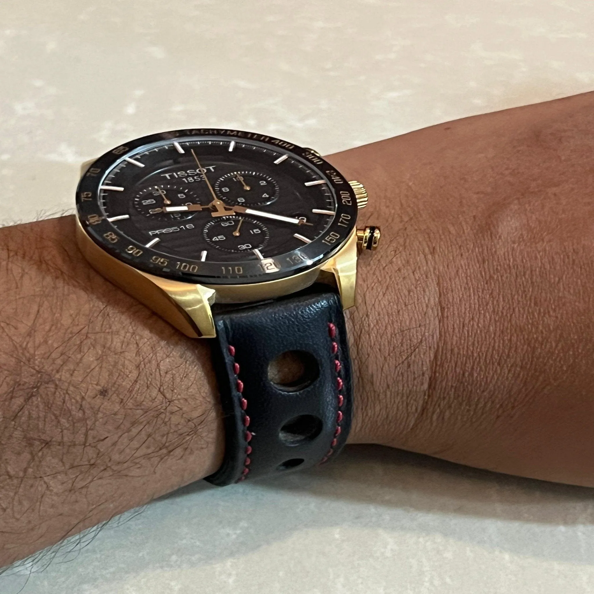 Handmade Tissot leather strap