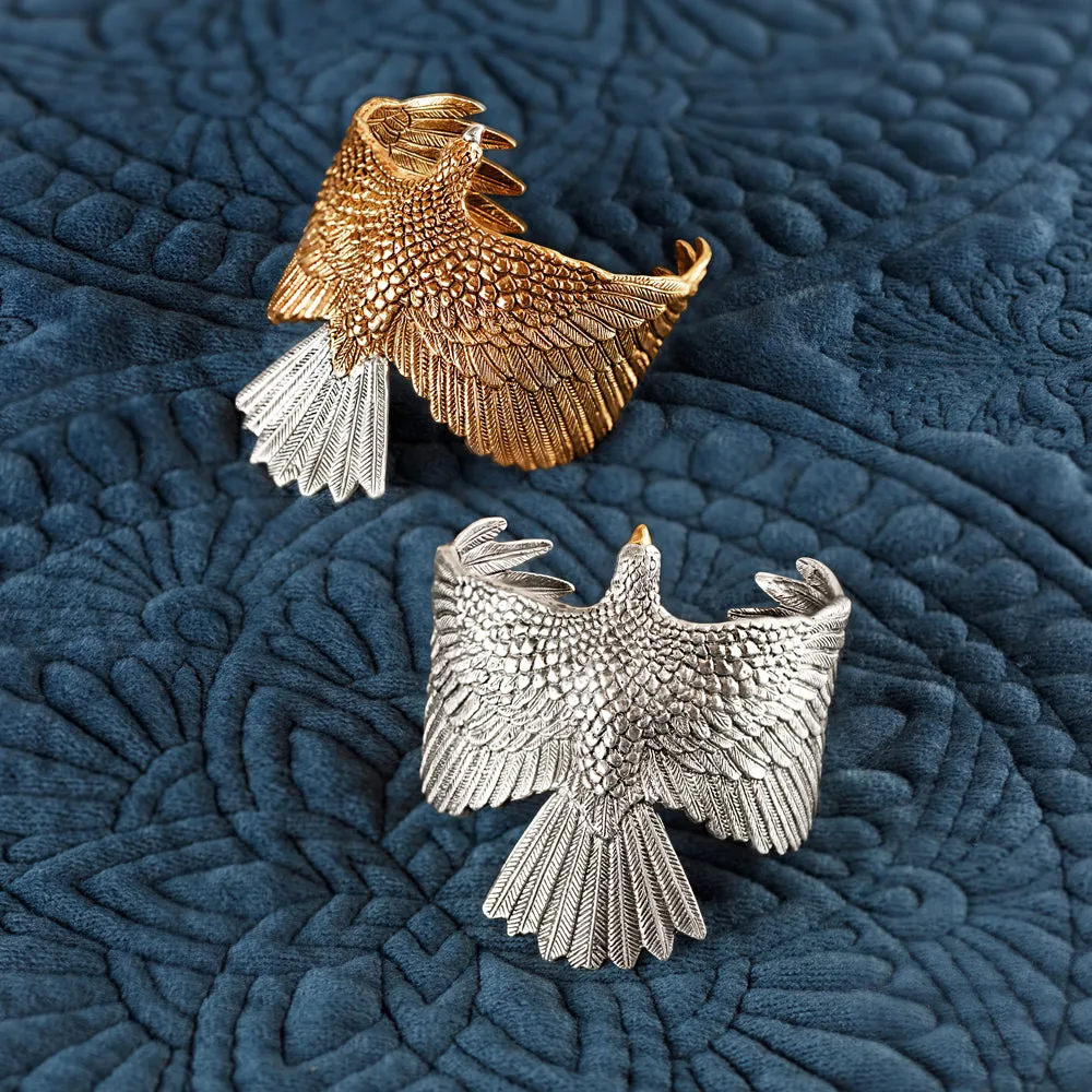 Hawk Cuff in Sterling Silver