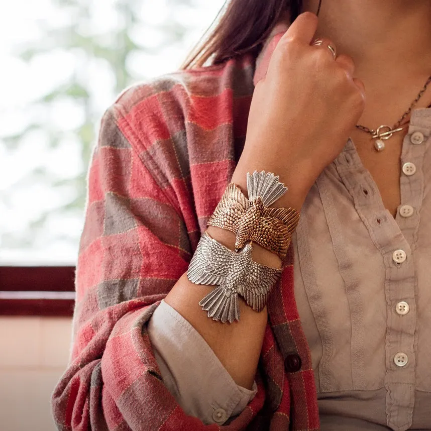 Hawk Cuff in Sterling Silver