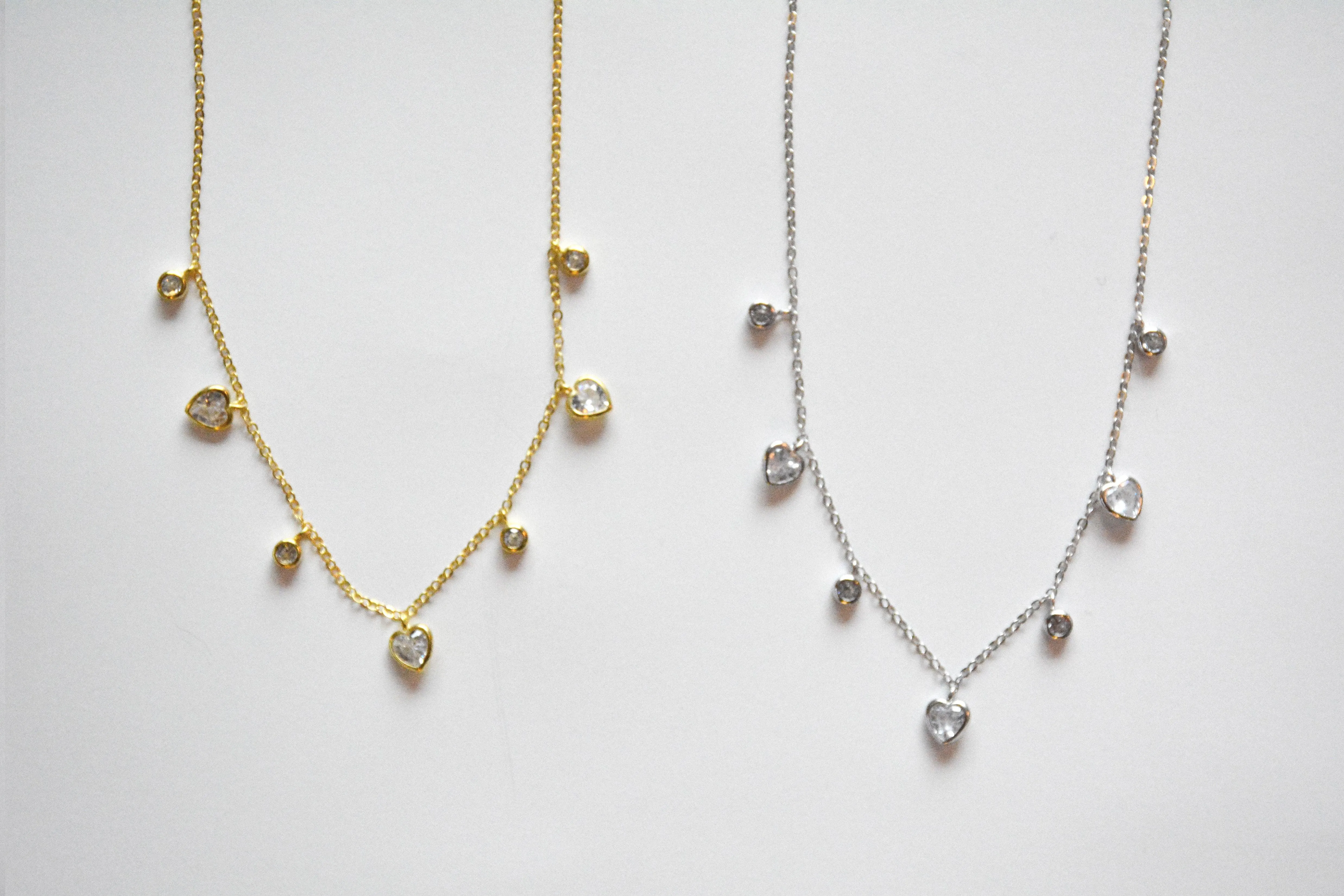 Heart Charm Necklace | Gold, Rose Gold & Silver Options |