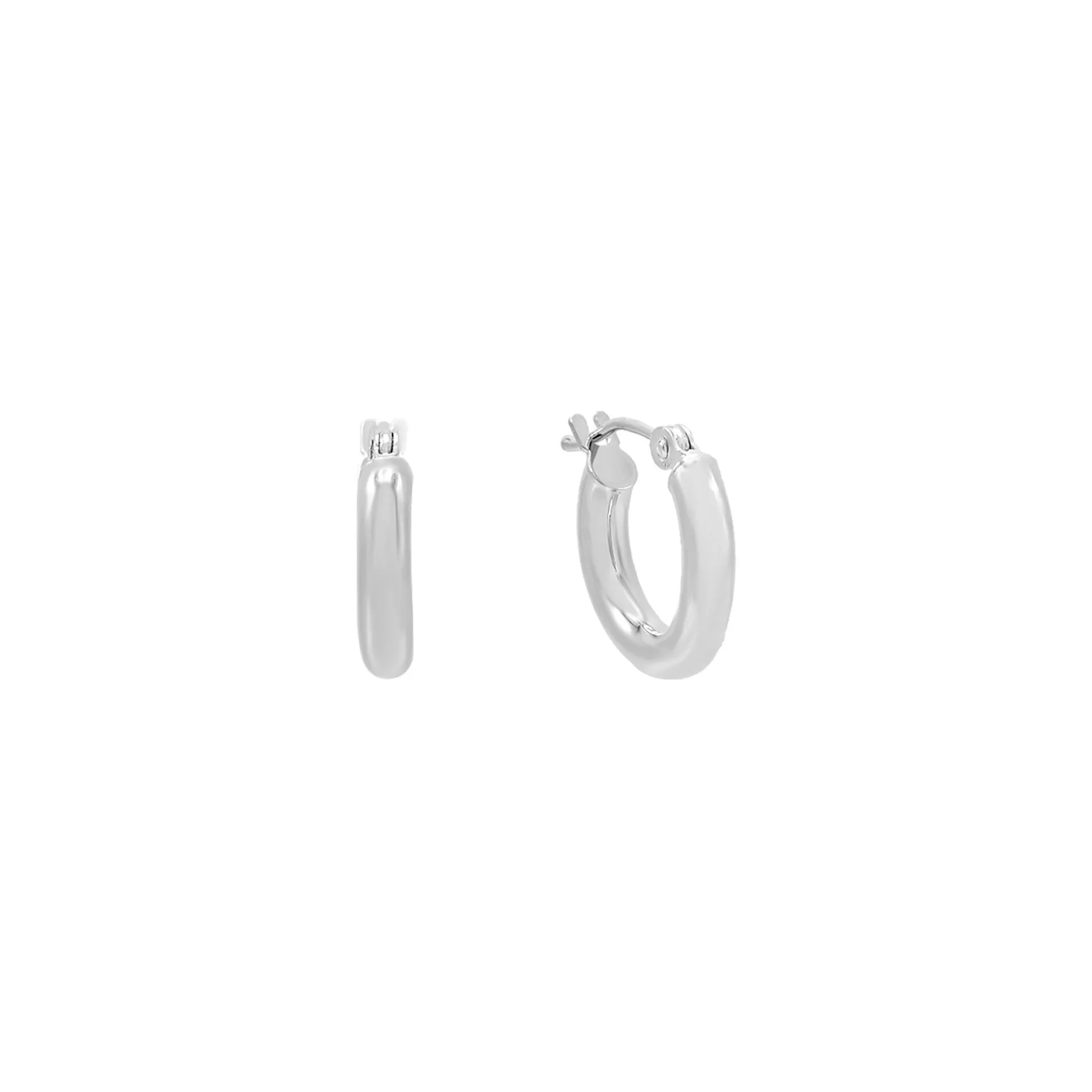 Hollow Hoop Earring 14K