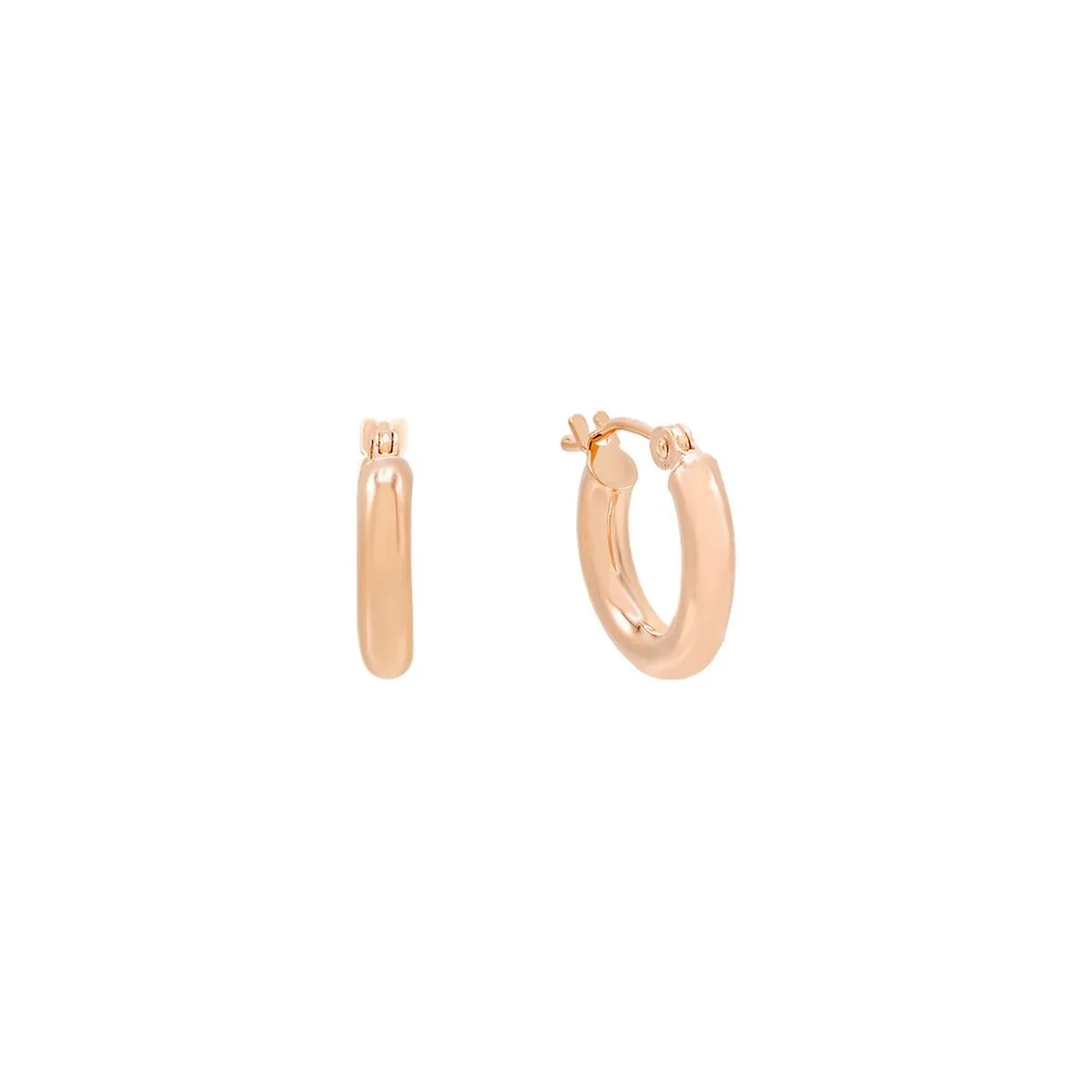 Hollow Hoop Earring 14K