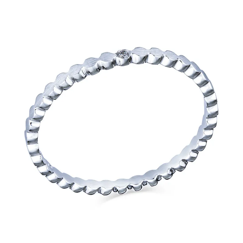 Honeycomb Stacking Diamond Ring