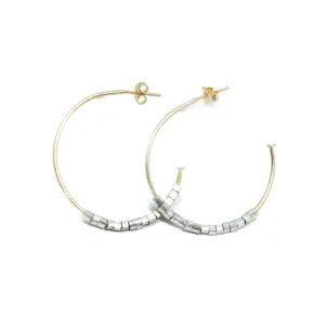 Hoop No. 23 Square Sterling Beads