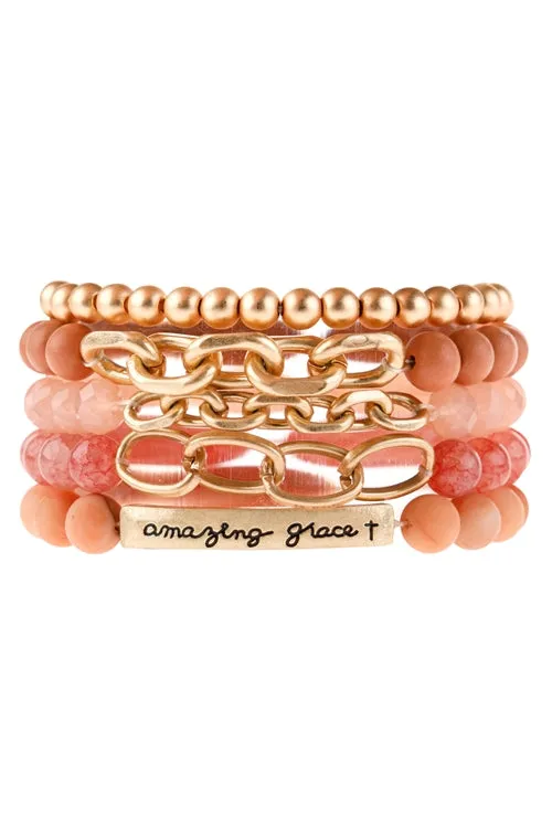 How Sweet The Sound Beaded Bracelet