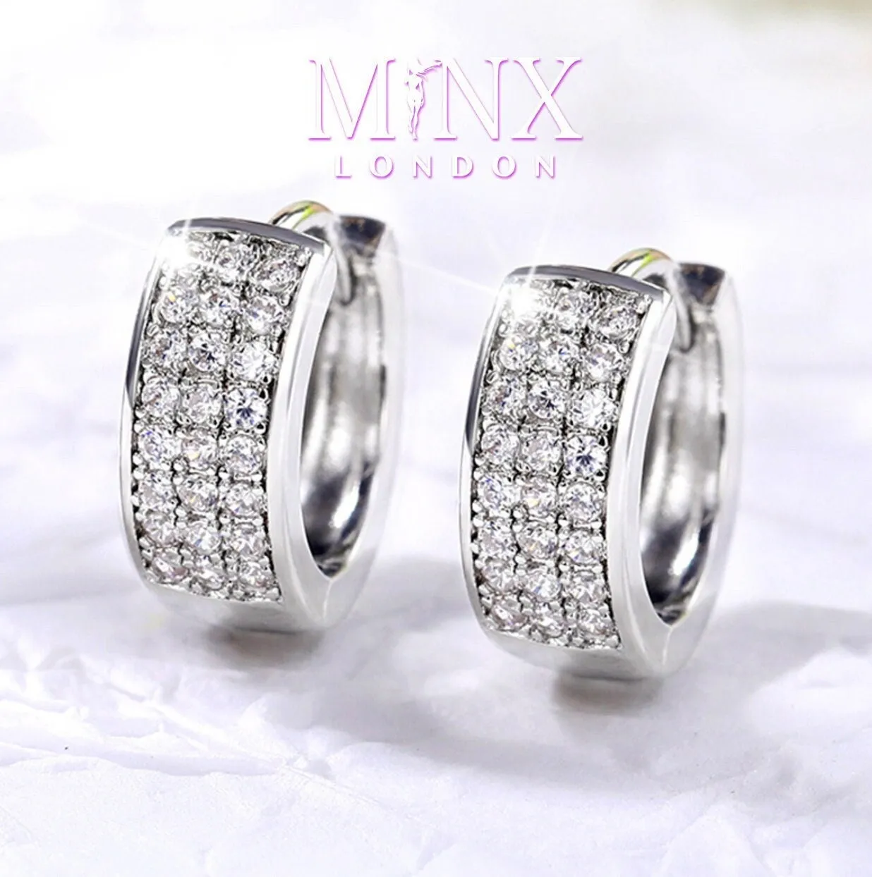 Iced Out Earrings | Diamond Earrings | Womens Earrings | Mens Diamond Earrings | Diamond Hoop Earrings | Hip Hop Earrings |  Mens Earrings