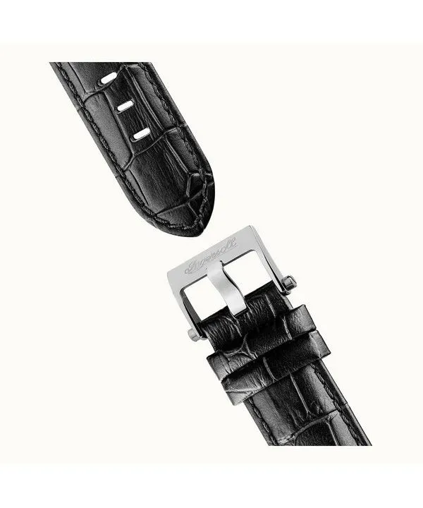 Ingersoll The California Leather Strap Skeleton Black Dial Automatic I14202 Men's Watch