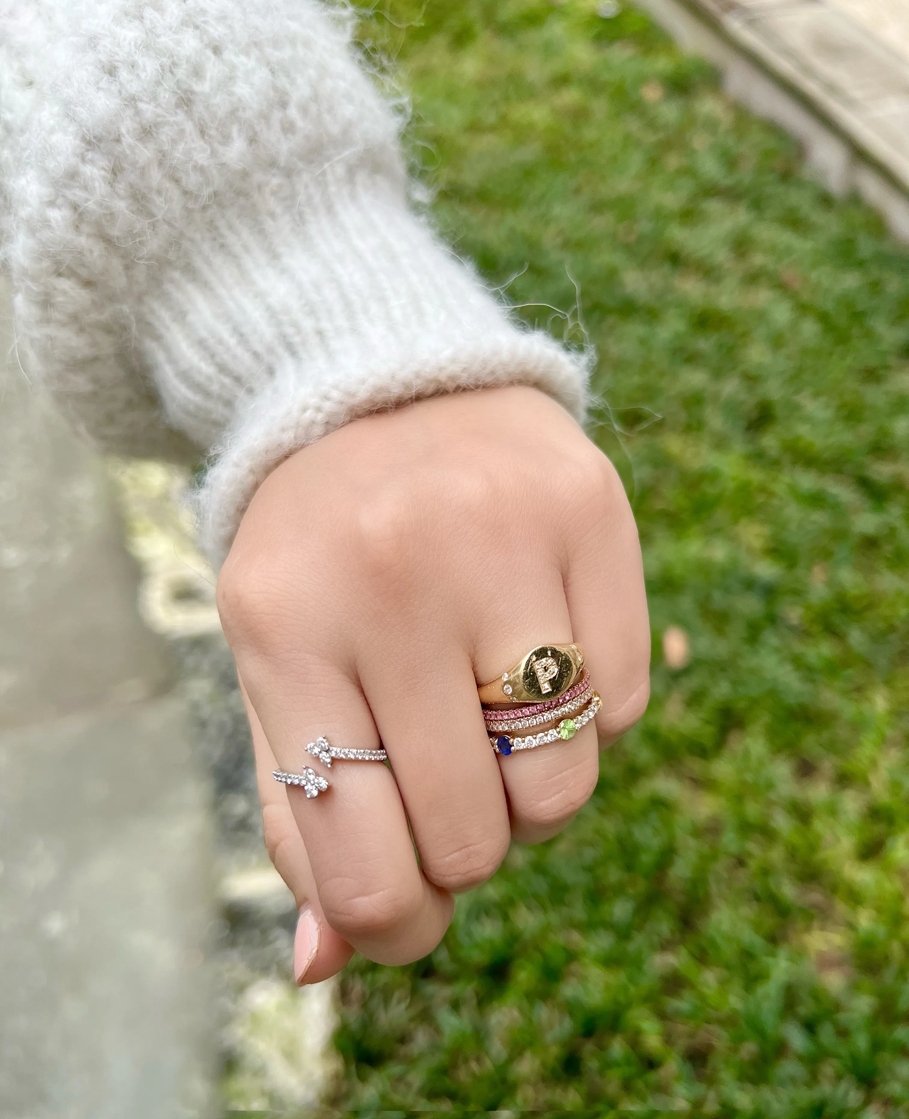Initial Signet Ring