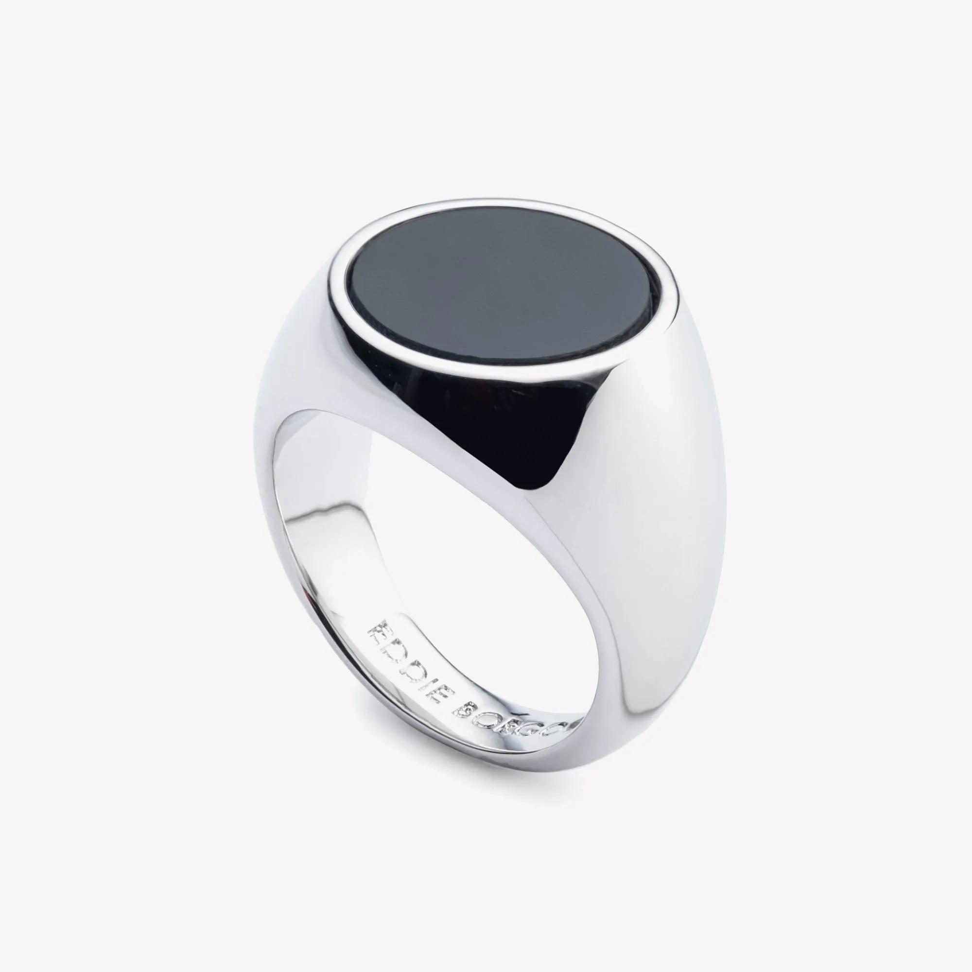 INLAID SIGNET RING - ONYX